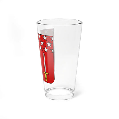 Blason Henri Jacques Guillaume Clarke 1765-1818 duc de Feltre (France) (Coat of Arms) Pint Glass 16oz - Go Mug Yourself