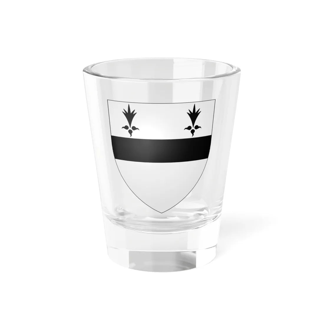 Blason Herbert de Liesvelt selon Gelre (Belgium) (Coat of Arms) Shot Glass 1.5oz 1.5oz - Go Mug Yourself
