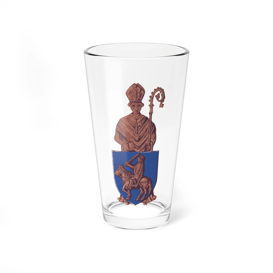 Blason Herstal (Belgium) (Coat of Arms) Pint Glass 16oz 16oz - Go Mug Yourself
