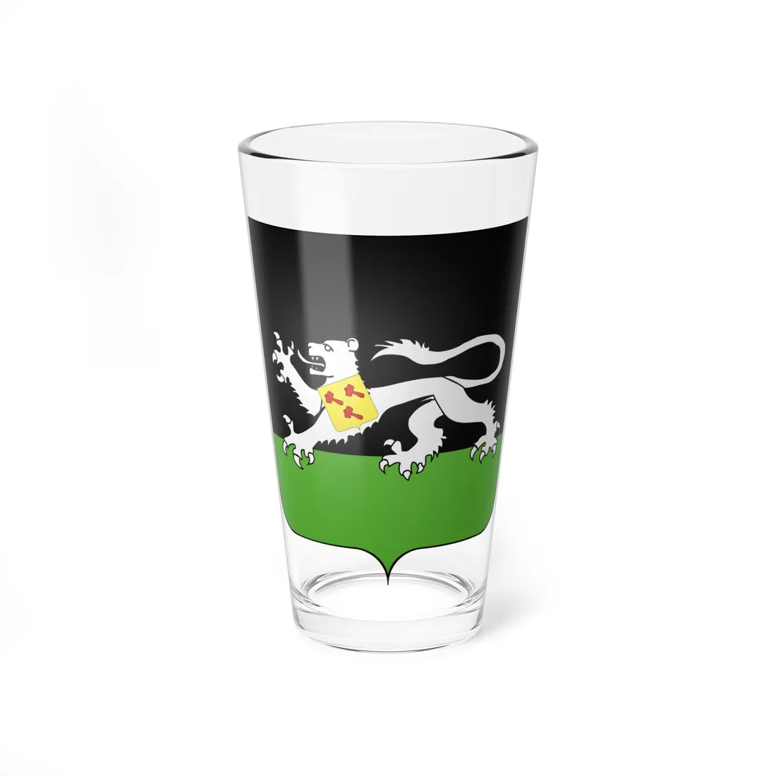 Blason Huldenberg (Belgium) (Coat of Arms) Pint Glass 16oz 16oz - Go Mug Yourself
