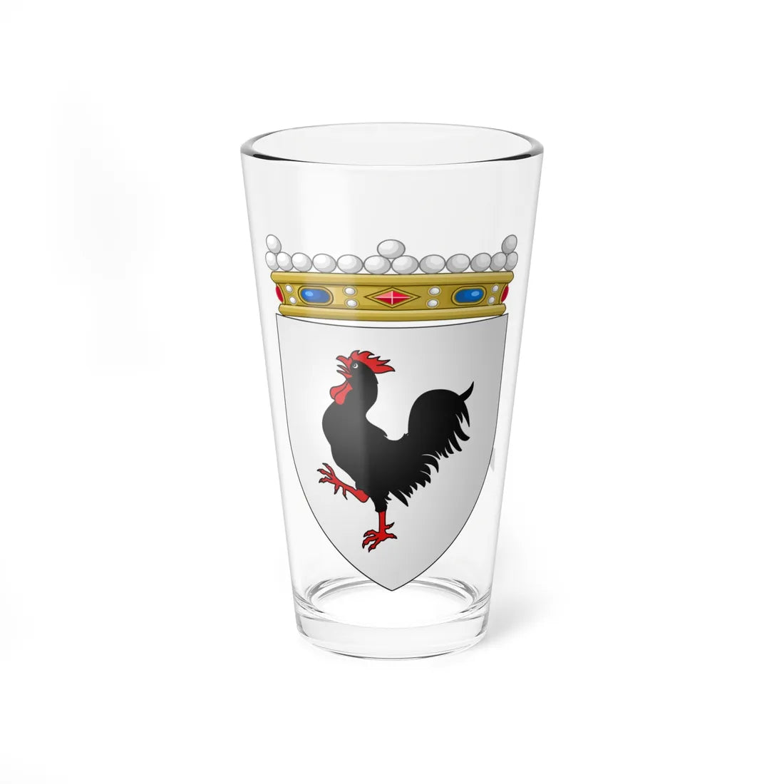 Blason-Humbeek (Belgium) (Coat of Arms) Pint Glass 16oz 16oz - Go Mug Yourself