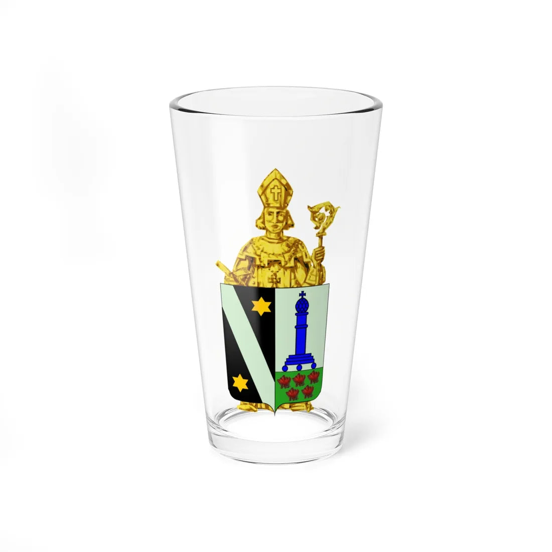 Blason Jalhay (Belgium) (Coat of Arms) Pint Glass 16oz 16oz - Go Mug Yourself