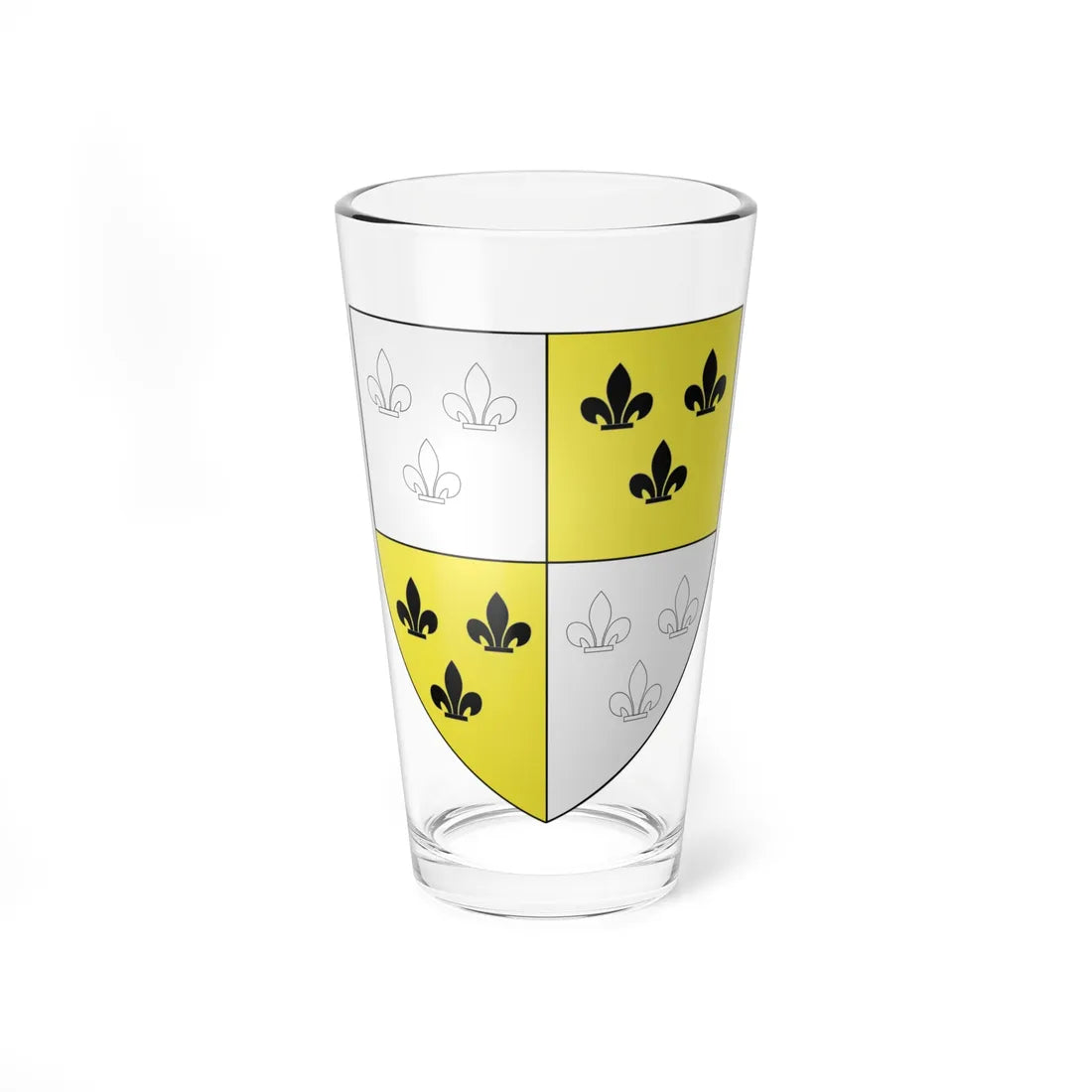 Blason Jean Clutinc selon Gelre (Belgium) (Coat of Arms) Pint Glass 16oz 16oz - Go Mug Yourself