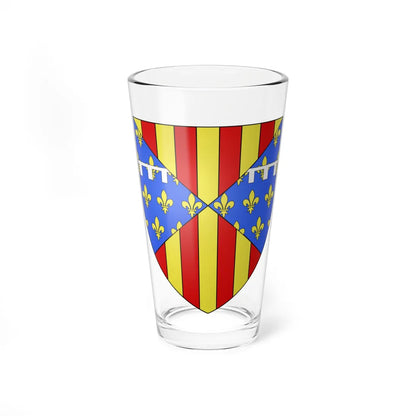 Blason Jean dAragon Comte de Prades selon Gelre (Spain) (Coat of Arms) Pint Glass 16oz 16oz - Go Mug Yourself