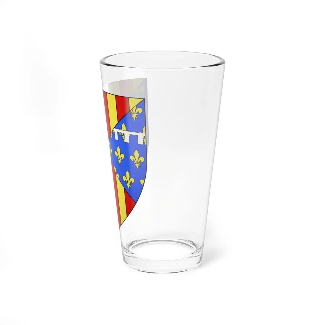Blason Jean dAragon Comte de Prades selon Gelre (Spain) (Coat of Arms) Pint Glass 16oz - Go Mug Yourself