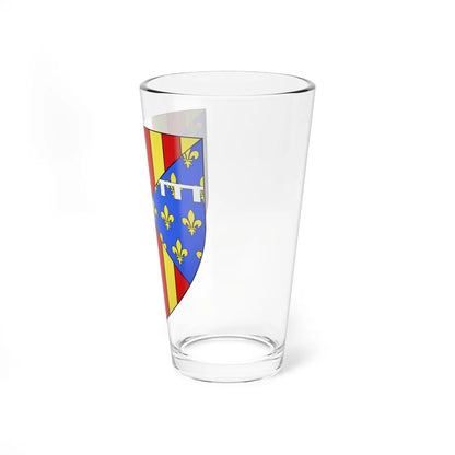 Blason Jean dAragon Comte de Prades selon Gelre (Spain) (Coat of Arms) Pint Glass 16oz - Go Mug Yourself