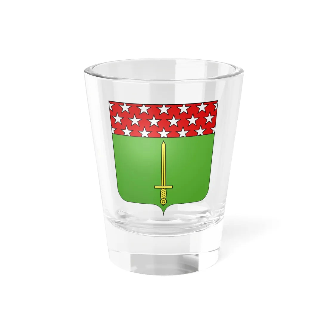 Blason Jean Lannes 1769-1809 duc de Montebello (France) (Coat of Arms) Shot Glass 1.5oz 1.5oz - Go Mug Yourself
