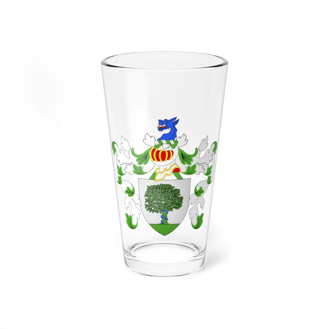Blason Koekelberg (Belgium) (Coat of Arms) Pint Glass 16oz 16oz - Go Mug Yourself