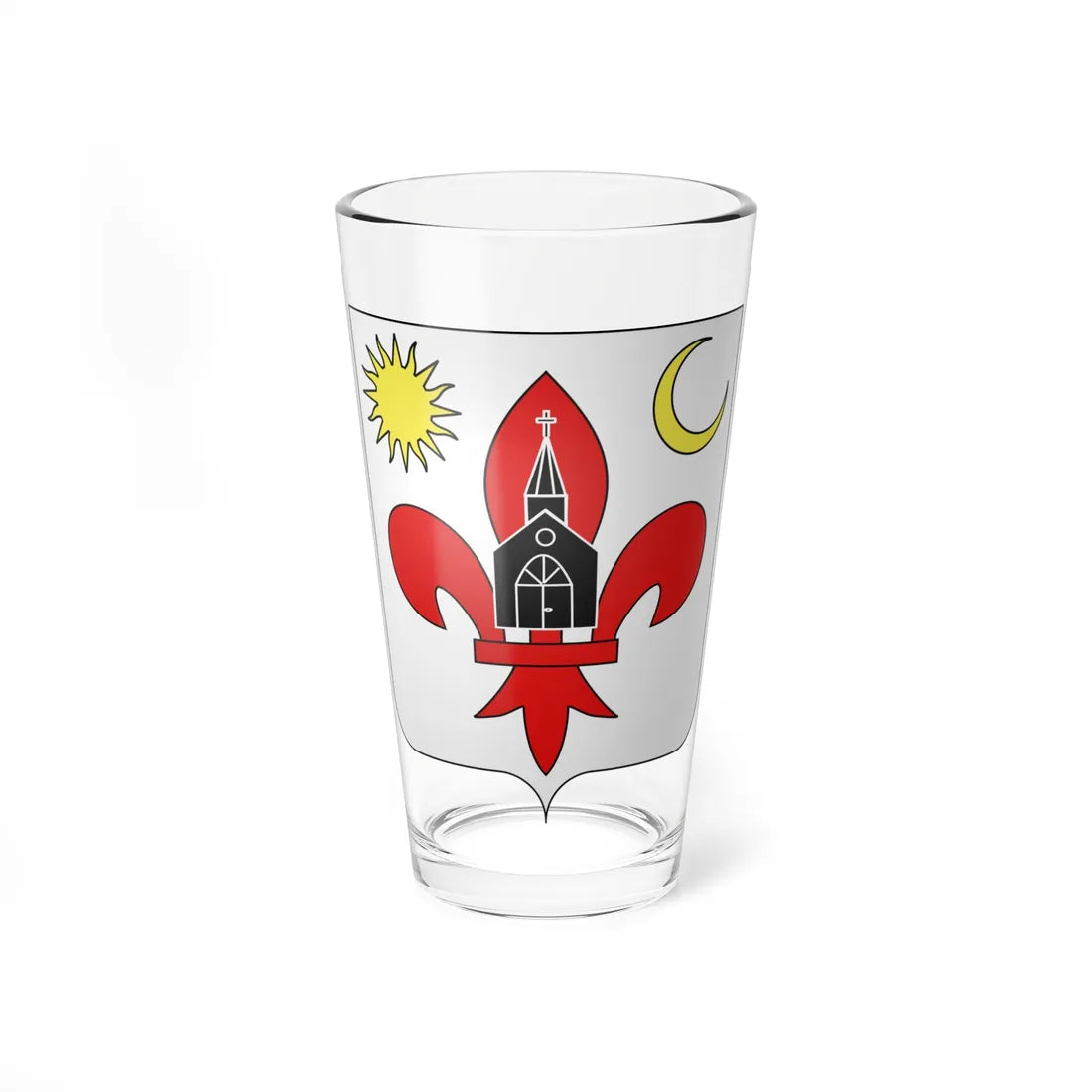 Blason La Chapelle dArmentières (France) (Coat of Arms) Pint Glass 16oz 16oz - Go Mug Yourself