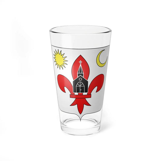 Blason La Chapelle dArmentières (France) (Coat of Arms) Pint Glass 16oz 16oz - Go Mug Yourself