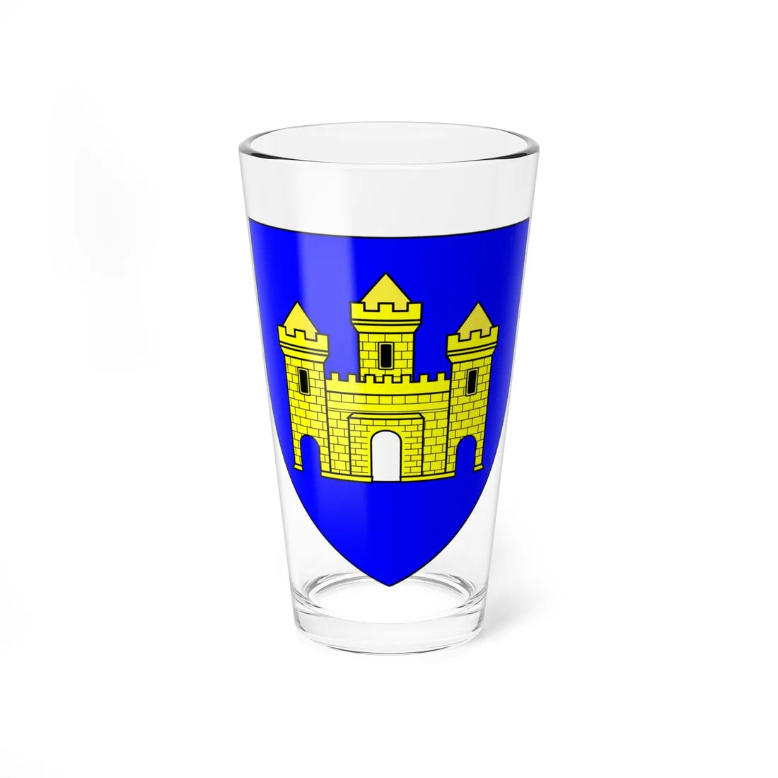 Blason le-Cateau-Cambrésis (France) (Coat of Arms) Pint Glass 16oz 16oz - Go Mug Yourself