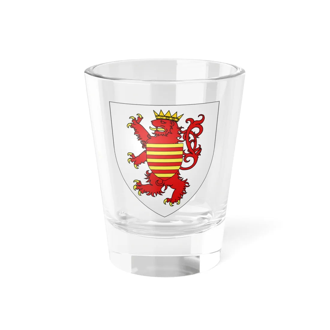 Blason Limburg province Belgique (Belgium) (Coat of Arms) Shot Glass 1.5oz 1.5oz - Go Mug Yourself