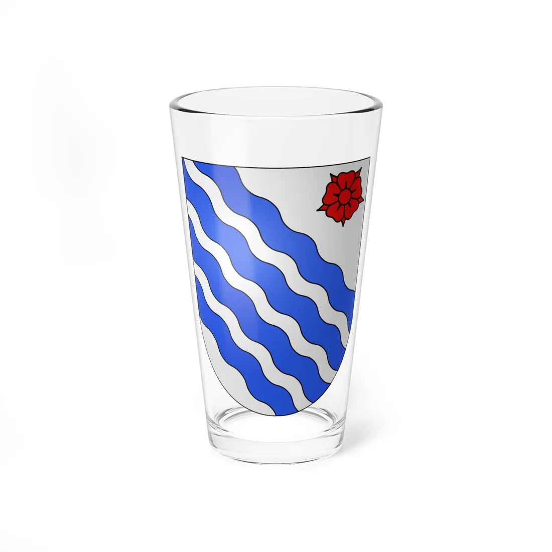 Blason Lodano Tessin Suisse (Switzerland) (Coat of Arms) Pint Glass 16oz 16oz - Go Mug Yourself