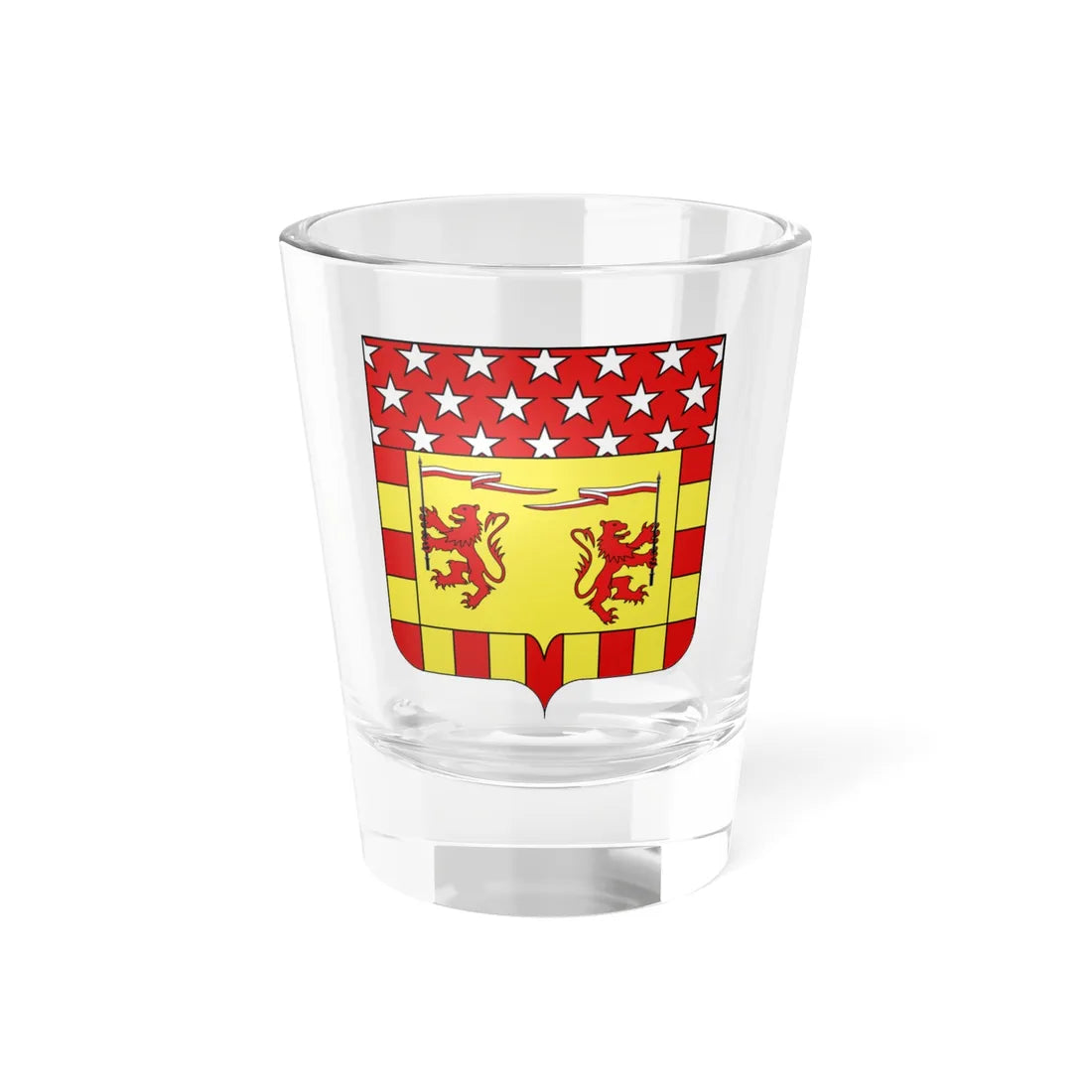 Blason Léopold Davout 1829-1904  duc dAuerstaedt (France) (Coat of Arms) Shot Glass 1.5oz 1.5oz - Go Mug Yourself