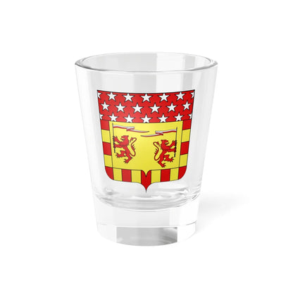 Blason Léopold Davout 1829-1904  duc dAuerstaedt (France) (Coat of Arms) Shot Glass 1.5oz 1.5oz - Go Mug Yourself