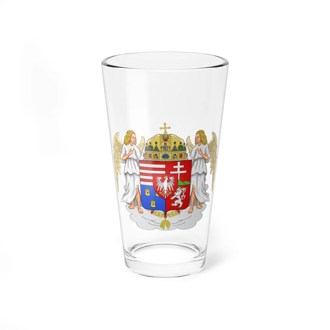 Blason Louis II de Hongrie orn ext (Poland) (Coat of Arms) Pint Glass 16oz 16oz - Go Mug Yourself