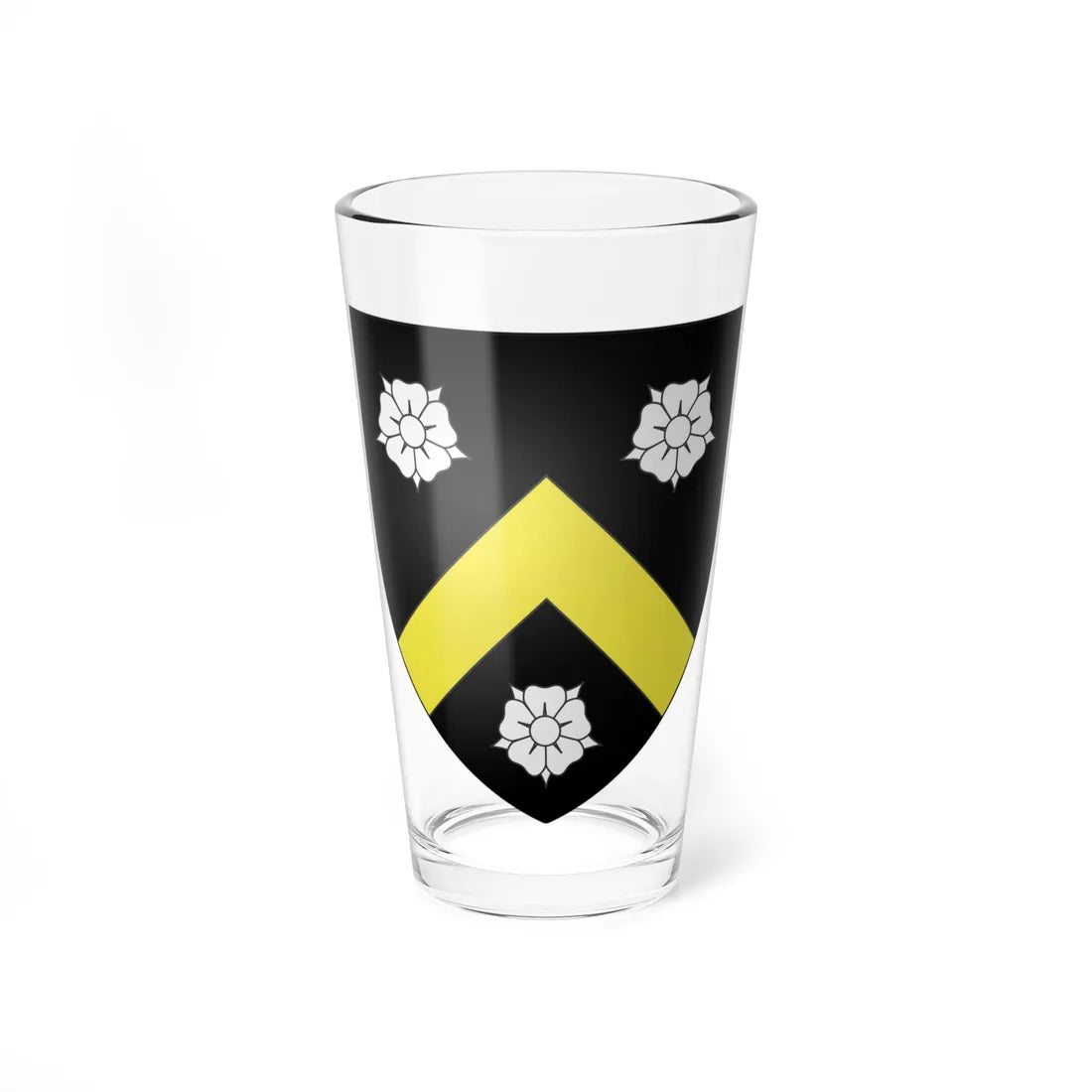 Blason Louise dAbos (France) (Coat of Arms) Pint Glass 16oz 16oz - Go Mug Yourself