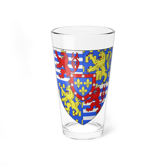 Blason LU Henri de Luxembourg écu pour les grandes armes (Luxembourg) (Coat of Arms) Pint Glass 16oz 16oz - Go Mug Yourself