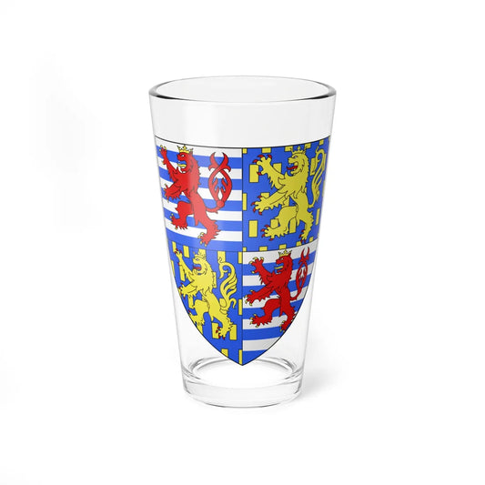 Blason LU Henri de Luxembourg (Luxembourg) (Coat of Arms) Pint Glass 16oz 16oz - Go Mug Yourself