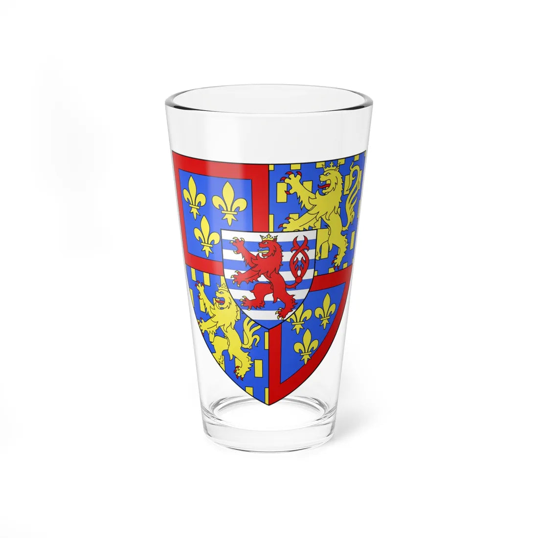 Blason LU Jean de Luxembourg 1939 (Luxembourg) (Coat of Arms) Pint Glass 16oz 16oz - Go Mug Yourself