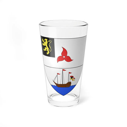 Blason Machelen (Belgium) (Coat of Arms) Pint Glass 16oz 16oz - Go Mug Yourself