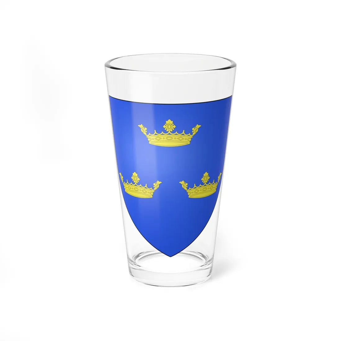 Blason Magnus IV de Suède (Sweden) (Coat of Arms) Pint Glass 16oz 16oz - Go Mug Yourself