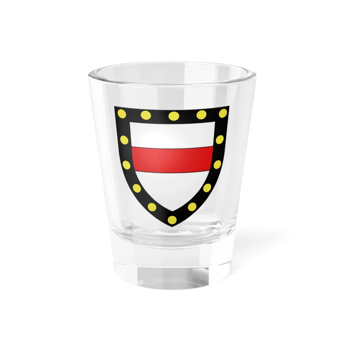Blason Mauburin de Liniers selon Gelre (Argentina) (Coat of Arms) Shot Glass 1.5oz 1.5oz - Go Mug Yourself