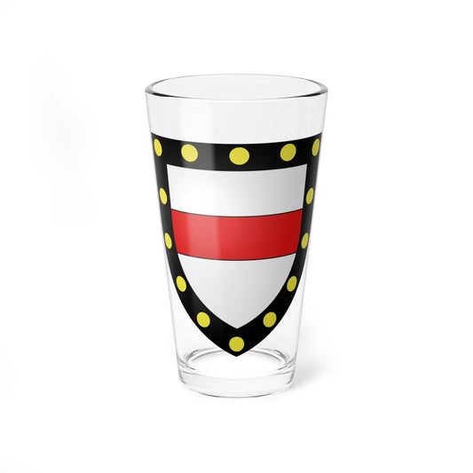 Blason Mauburin de Liniers selon Gelre (Equatorial Guinea) (Coat of Arms) Pint Glass 16oz 16oz - Go Mug Yourself