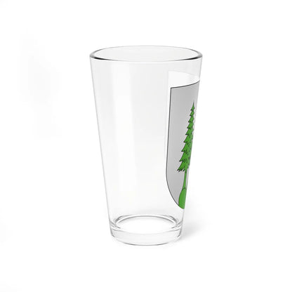 Blason Menzingen (Switzerland) (Coat of Arms) Pint Glass 16oz - Go Mug Yourself