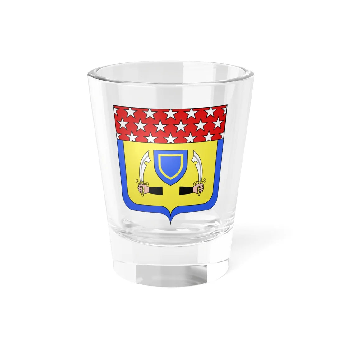 Blason Michel Ney 1769-1815 duc dElchingen (France) (Coat of Arms) Shot Glass 1.5oz 1.5oz - Go Mug Yourself