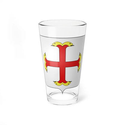 Blason Montfort sur Meu (France) (Coat of Arms) Pint Glass 16oz 16oz - Go Mug Yourself
