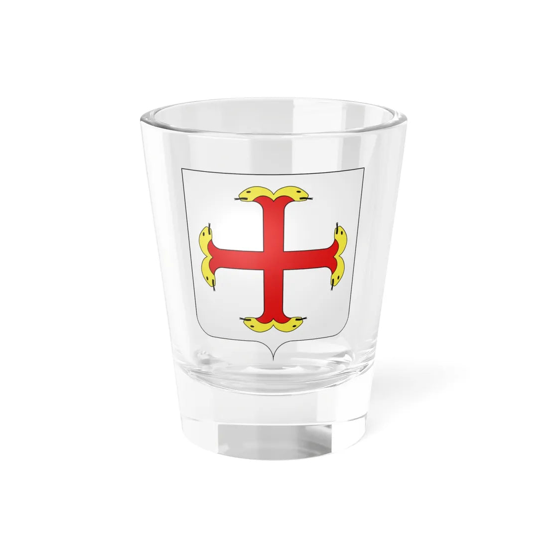 Blason Montfort sur Meu (France) (Coat of Arms) Shot Glass 1.5oz 1.5oz - Go Mug Yourself