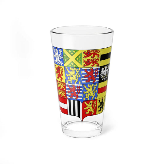 Blason NL grandes armes Luxembourg 1890-2000 (Luxembourg) (Coat of Arms) Pint Glass 16oz 16oz - Go Mug Yourself