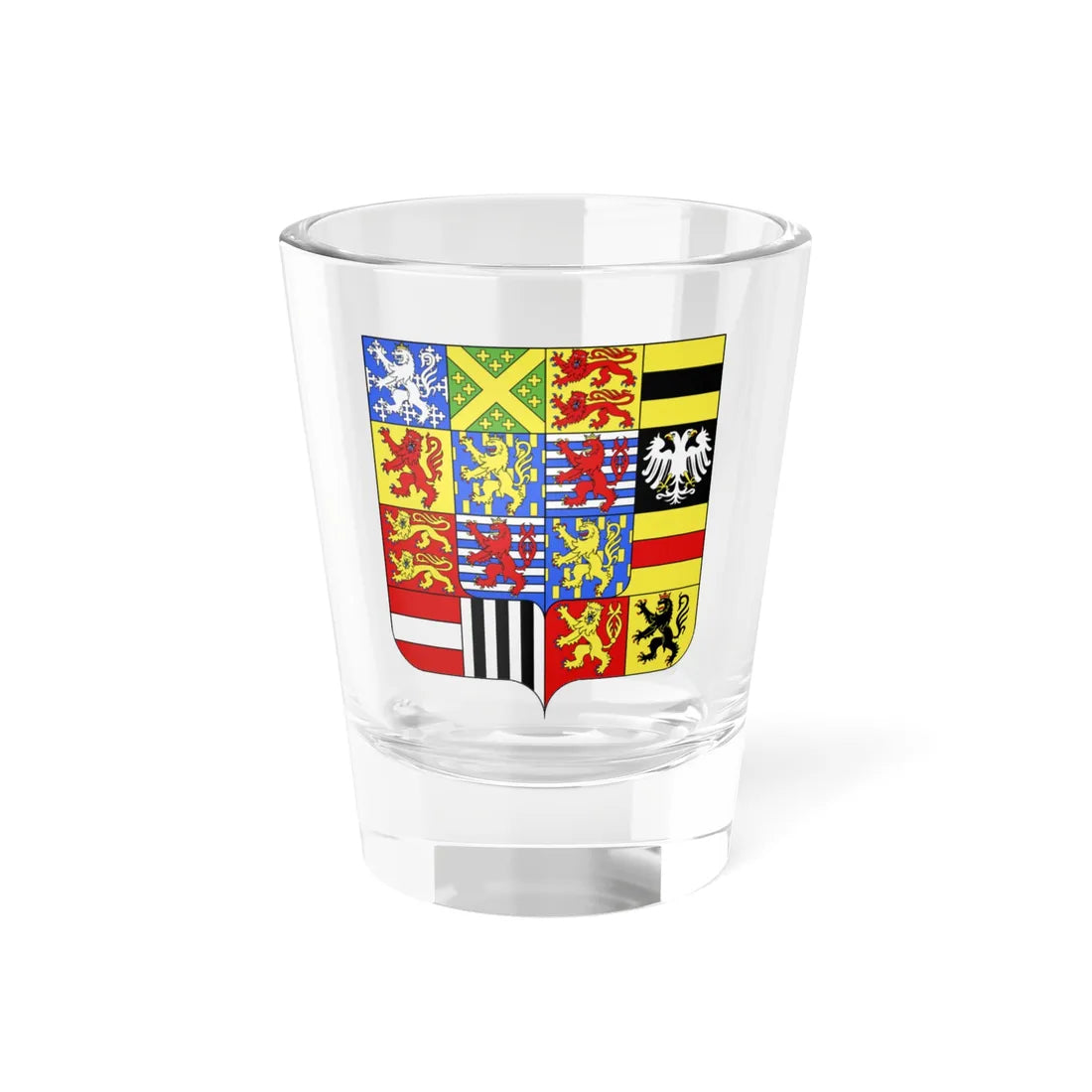 Blason NL grandes armes Luxembourg 1890-2000 (Luxembourg) (Coat of Arms) Shot Glass 1.5oz 1.5oz - Go Mug Yourself