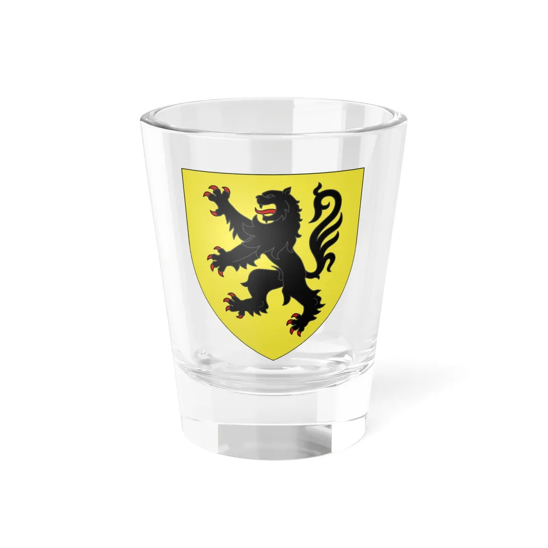 Blason Nord-Pas-De-Calais (France) (Coat of Arms) Shot Glass 1.5oz 1.5oz - Go Mug Yourself
