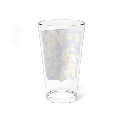 Blason Oscar II de Suède (Sweden) (Coat of Arms) Pint Glass 16oz - Go Mug Yourself