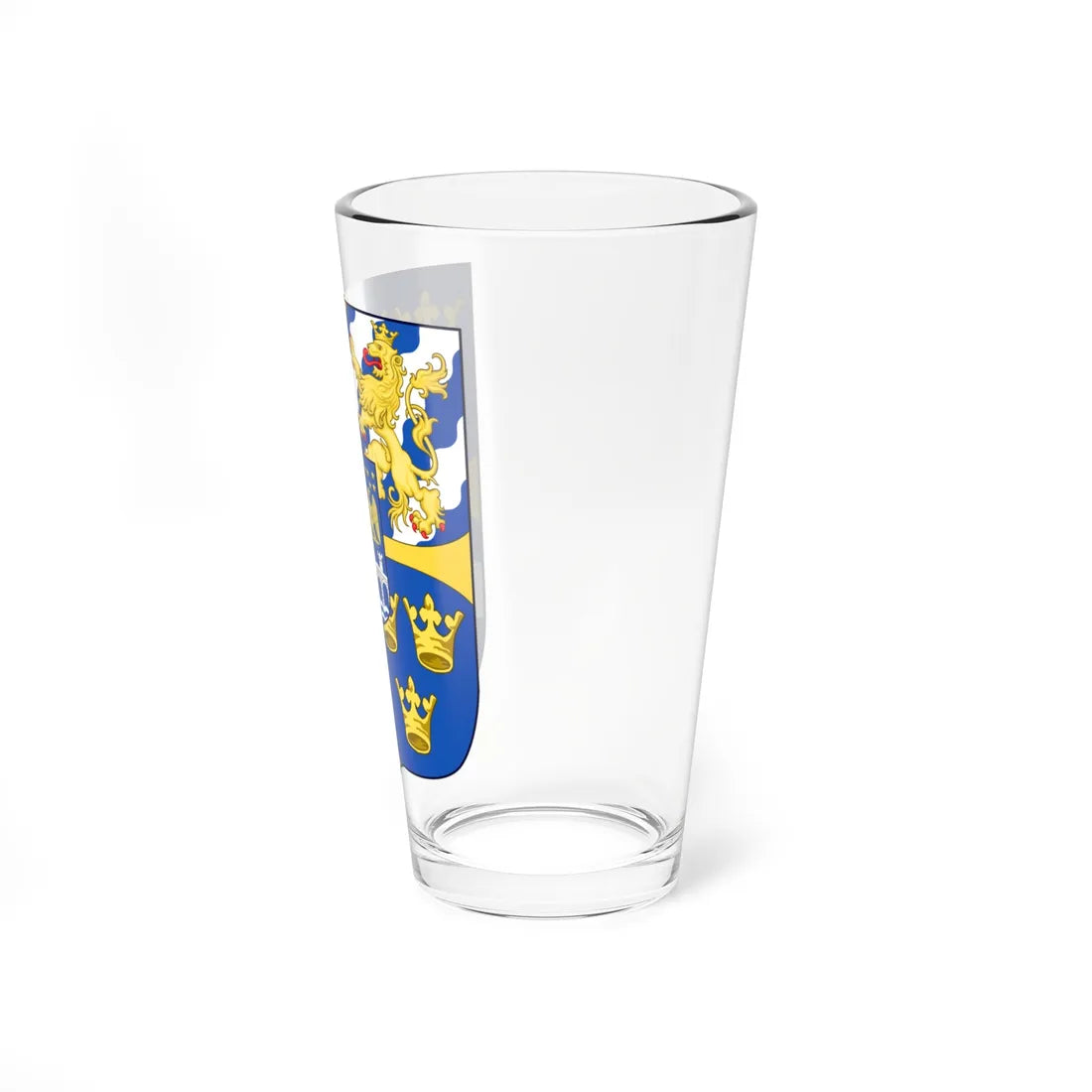 Blason Oscar II de Suède (Sweden) (Coat of Arms) Pint Glass 16oz - Go Mug Yourself