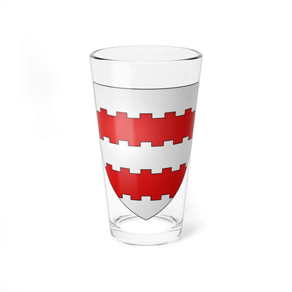 Blason Othon dArkel selon Gelre (Netherlands) (Coat of Arms) Pint Glass 16oz 16oz - Go Mug Yourself