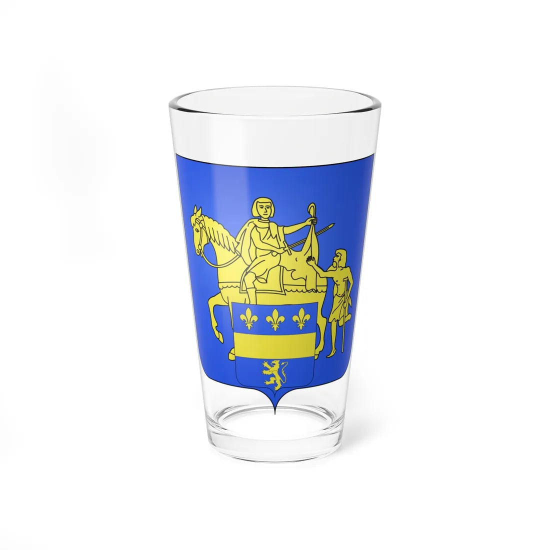 Blason Overijse (Belgium) (Coat of Arms) Pint Glass 16oz 16oz - Go Mug Yourself