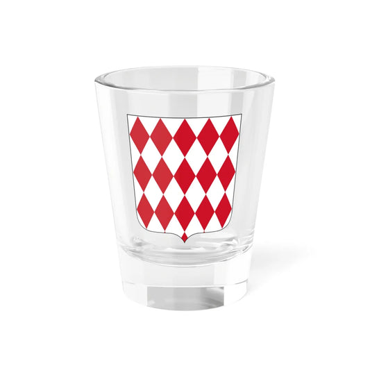 Blason pays Monaco (Monaco) (Coat of Arms) Shot Glass 1.5oz 1.5oz - Go Mug Yourself