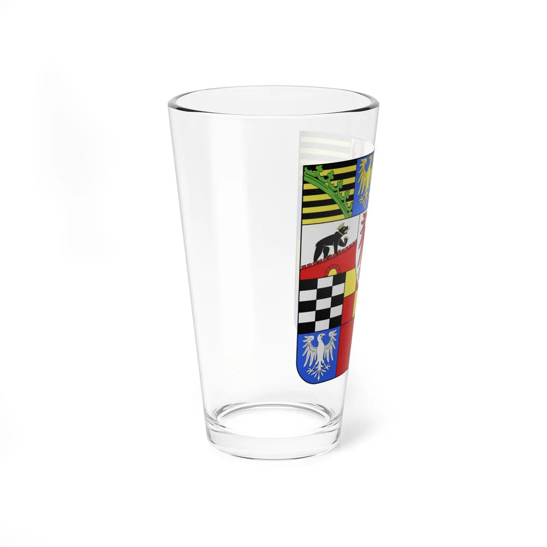 Blason Principauté dAnhalt-Zerbst XVIIIe siècle (Germany) (Coat of Arms) Pint Glass 16oz - Go Mug Yourself