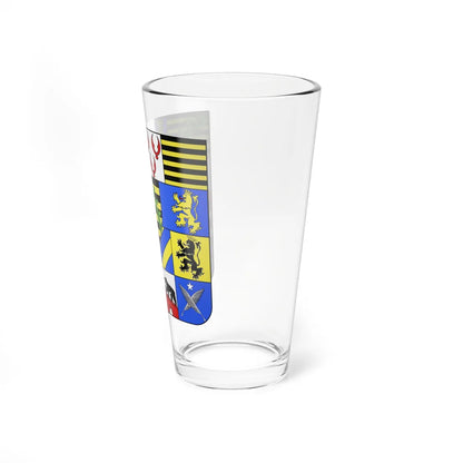 Blason Principauté dAnhalt-Zerbst XVIIIe siècle (Germany) (Coat of Arms) Pint Glass 16oz - Go Mug Yourself