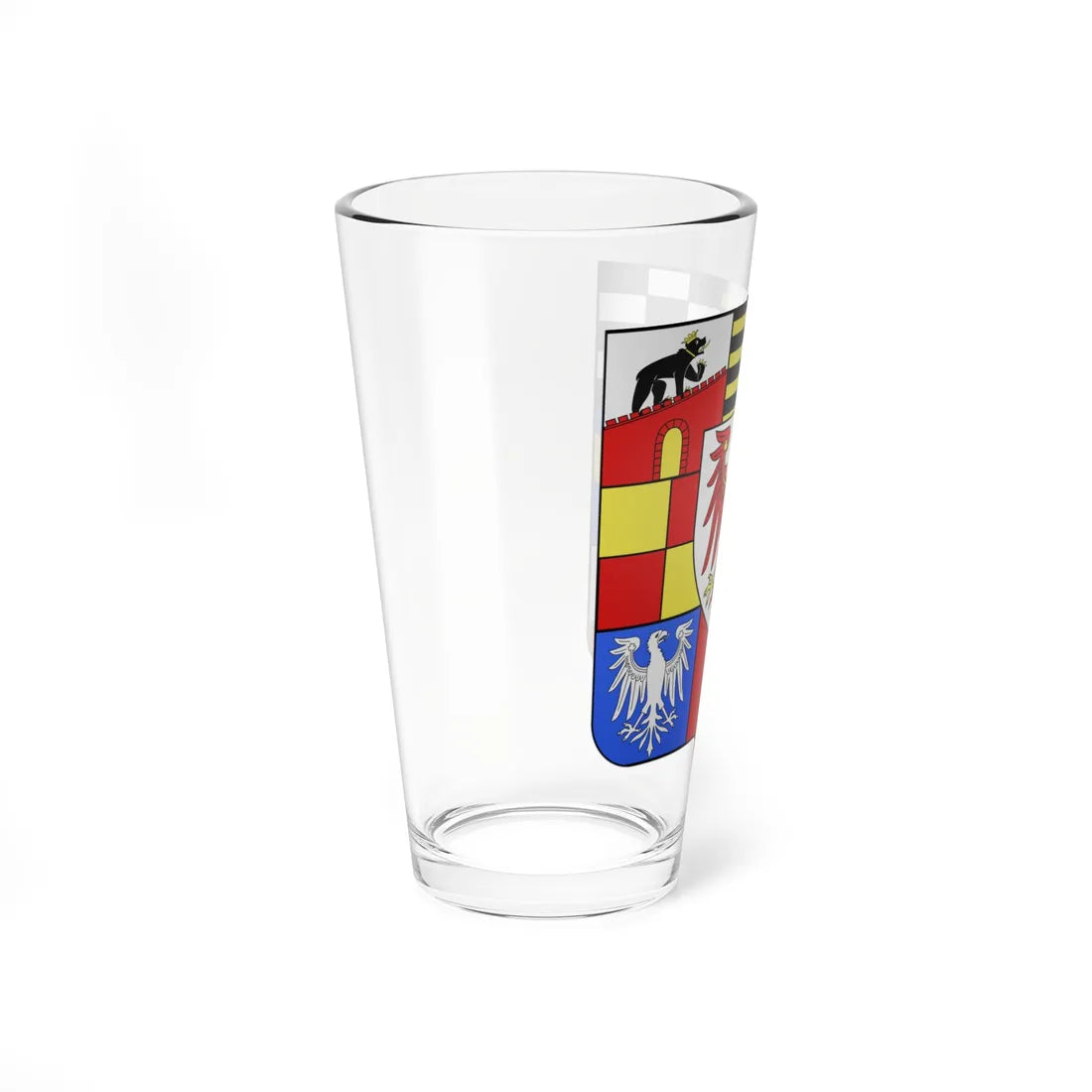 Blason Principautés dAnhalt XVIIe siècle (Germany) (Coat of Arms) Pint Glass 16oz - Go Mug Yourself