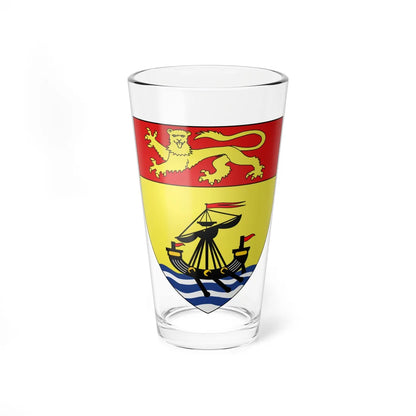 Blason province ca Nouveau-Brunwick Var.1905 (Canada) (Coat of Arms) Pint Glass 16oz - Go Mug Yourself