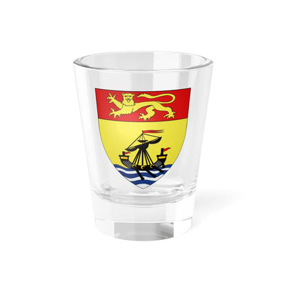 Blason province ca Nouveau-Brunwick Var.1905 (Canada) (Coat of Arms) Shot Glass 1.5oz 1.5oz - Go Mug Yourself