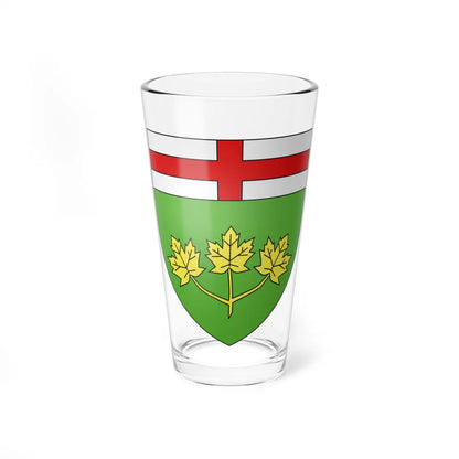 Blason province ca Ontario (Canada) (Coat of Arms) Pint Glass 16oz 16oz - Go Mug Yourself