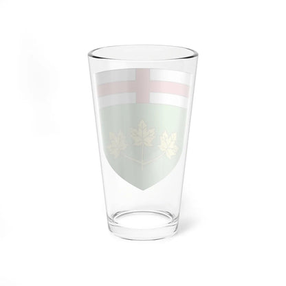 Blason province ca Ontario (Canada) (Coat of Arms) Pint Glass 16oz - Go Mug Yourself