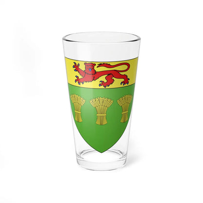 Blason province ca Saskatchewan NormeFr (Canada) (Coat of Arms) Pint Glass 16oz 16oz - Go Mug Yourself