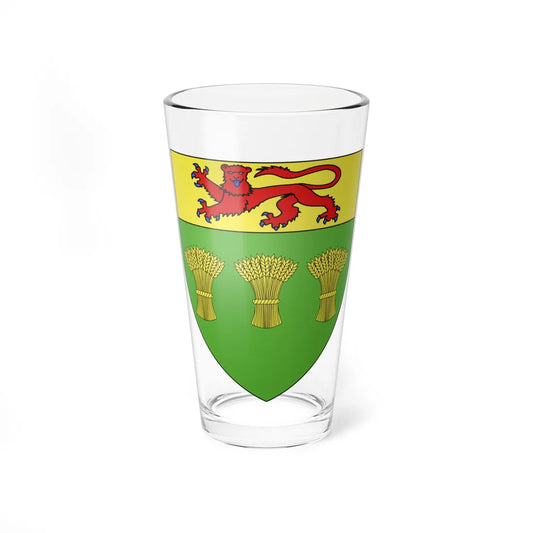 Blason province ca Saskatchewan NormeFr (Canada) (Coat of Arms) Pint Glass 16oz 16oz - Go Mug Yourself