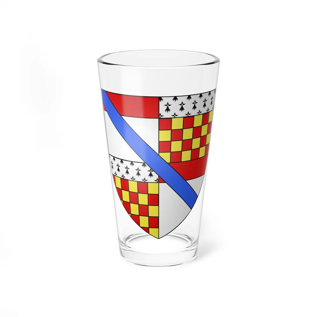 Blason Ralph Cromwell de Tattershall selon Gelre (England) (Coat of Arms) Pint Glass 16oz 16oz - Go Mug Yourself